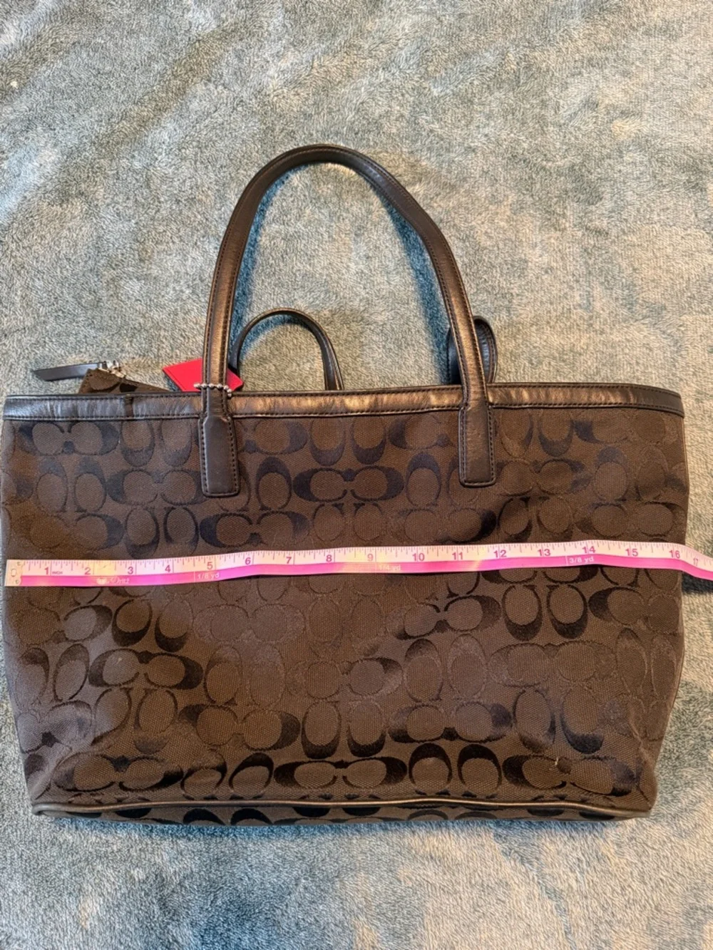 Coach Signature Canvas‎ Tote Bag in Black